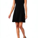 Theory Black Sleeveless Mini Dress Women Club-0