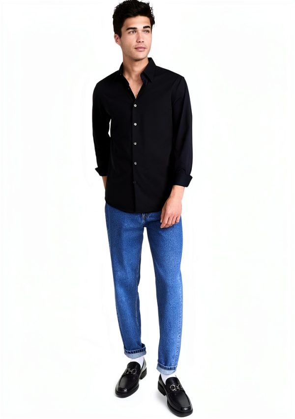 Theory Men's Button-Down Shirts Mid-weight Stretch Knit-4