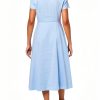 Theory Midi Buttondown Dress Skylight Women-1
