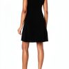 Theory Black Sleeveless Mini Dress Women Club-1