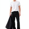 Men's White T-Shirt BrandName Lightweight Jersey-2