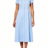 Theory Midi Buttondown Dress Skylight Women-0