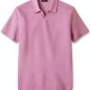 Girls Polo Shirt Theory Pale Mauve Breathable Fit-7