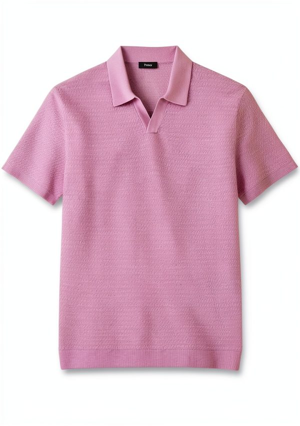 Girls Polo Shirt Theory Pale Mauve Breathable Fit-7