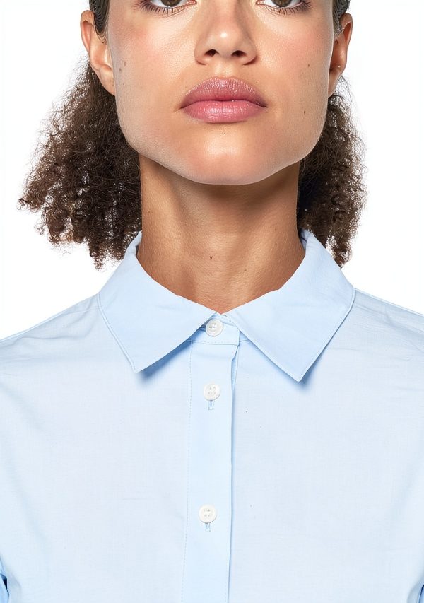 Theory Midi Buttondown Dress Skylight Women-2